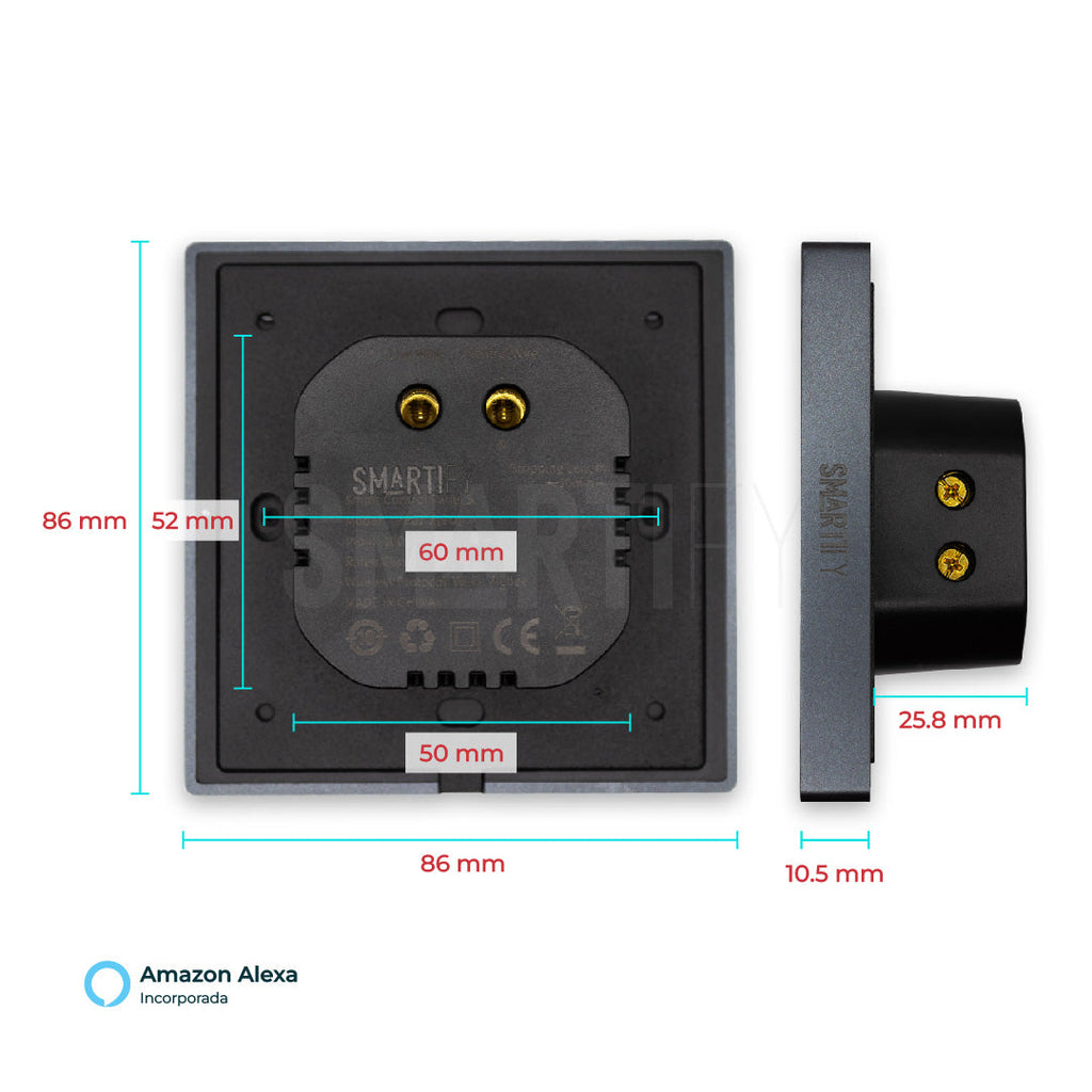 Smartify Ecrã Multifunções Inteligente Zigbee Wifi