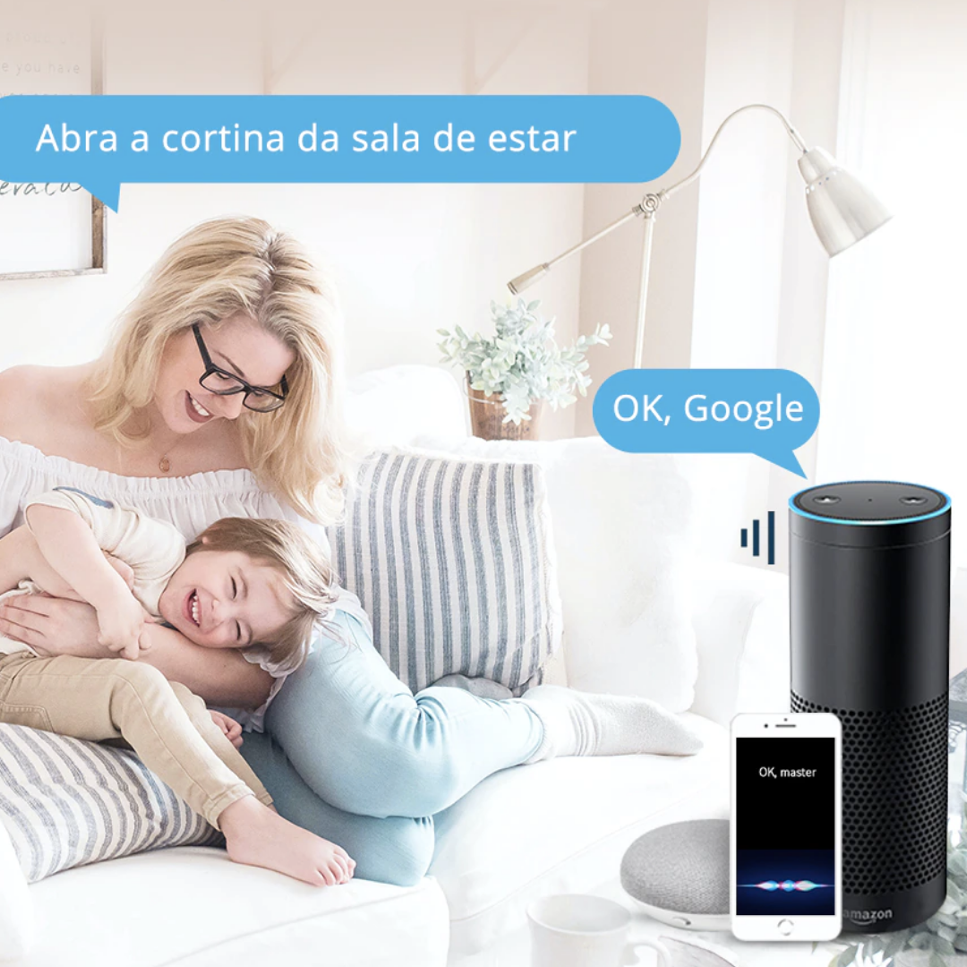 Robô de cortinas Inteligente WiFi - Smartify - Casa Inteligente - Smart Home - Domotica - Casas Inteligentes