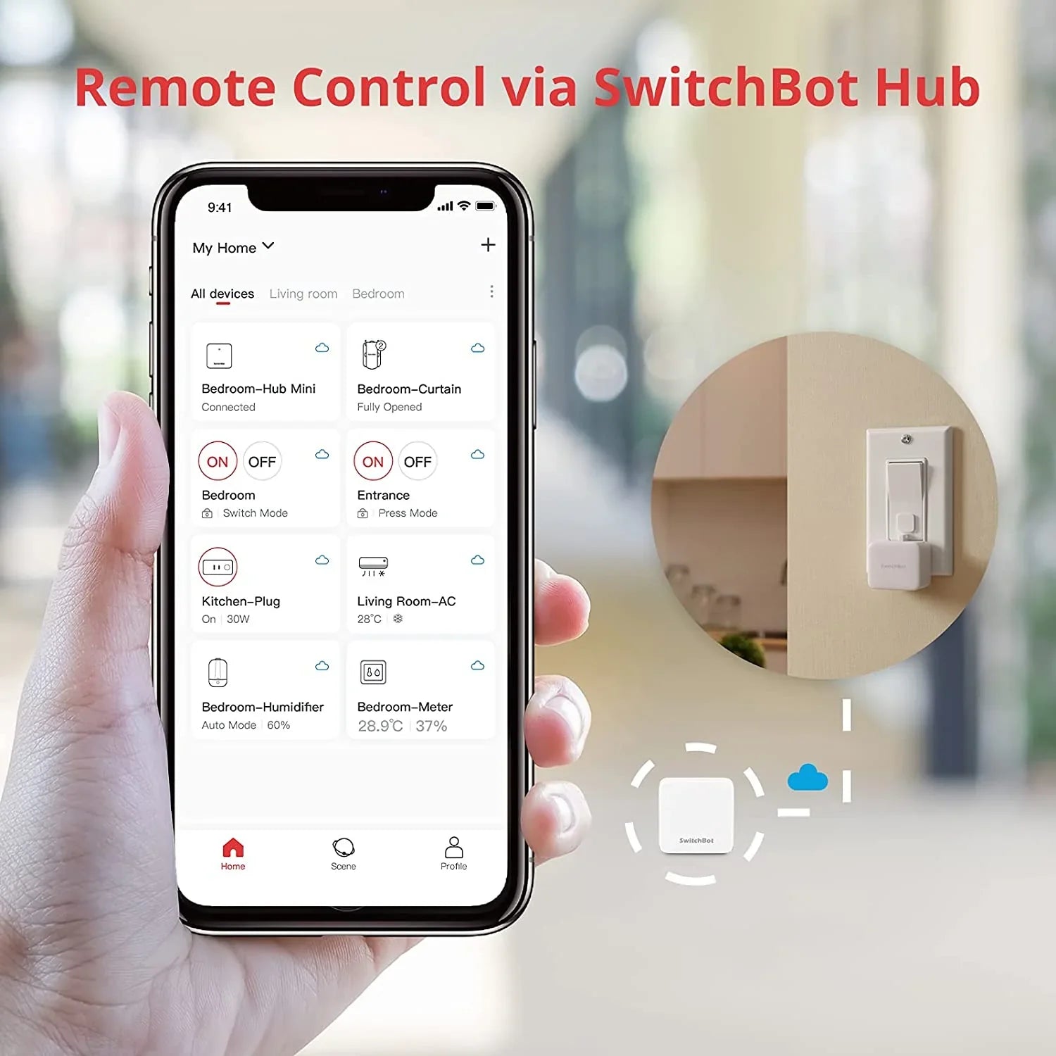 Pressionador de botão inteligente SwitchBot Bot torna qualquer interruptor inteligente