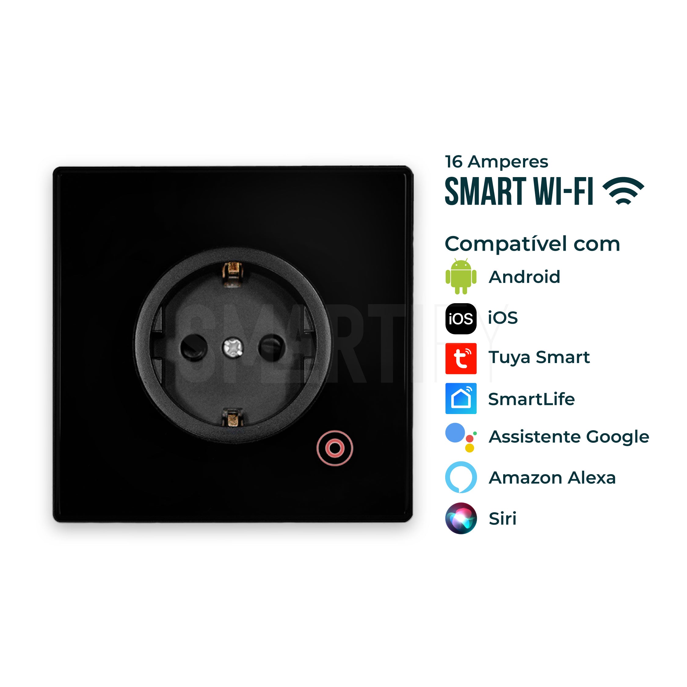 Tomada Inteligente Smart Wifi App Google Home Alexa 16a